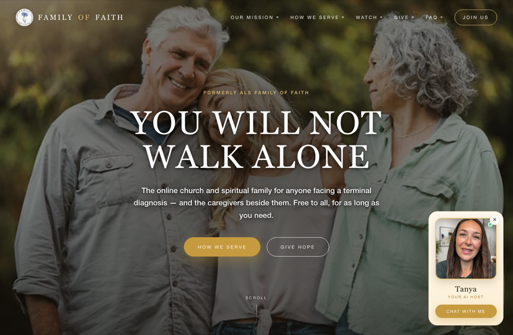 Family of Faith website preview